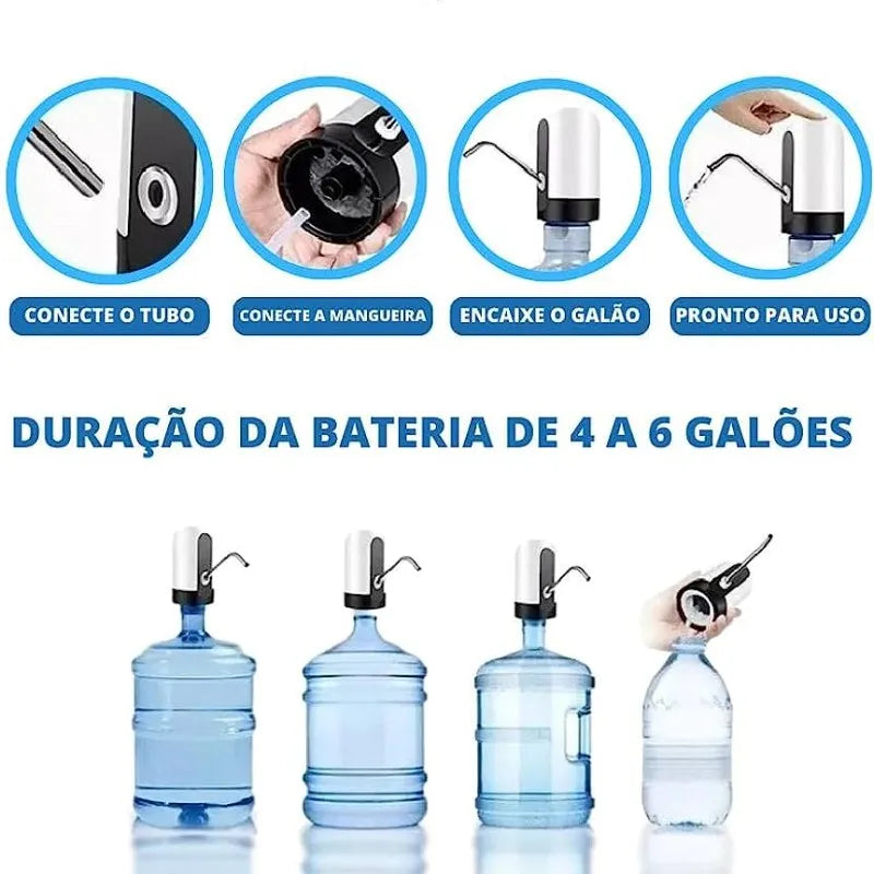 Bomba de Água Elétrica para Galões - Facilite o Reabastecimento de Água