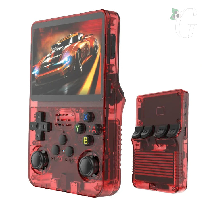 Console Portátil Retro R36S - Tela IPS e Armazenamento de 64GB/128GB