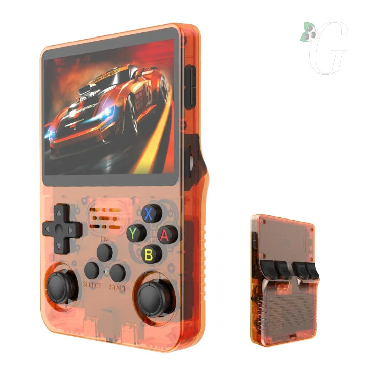 Console Portátil Retro R36S - Tela IPS e Armazenamento de 64GB/128GB